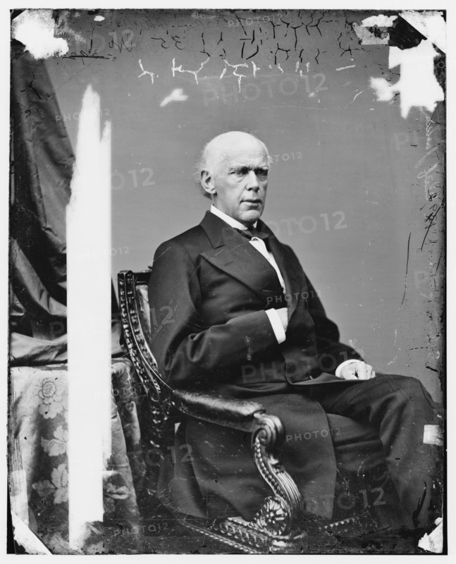 Chief Justice Salmon P. Chase, between 1860 and 1875. Creator: Unknown.
