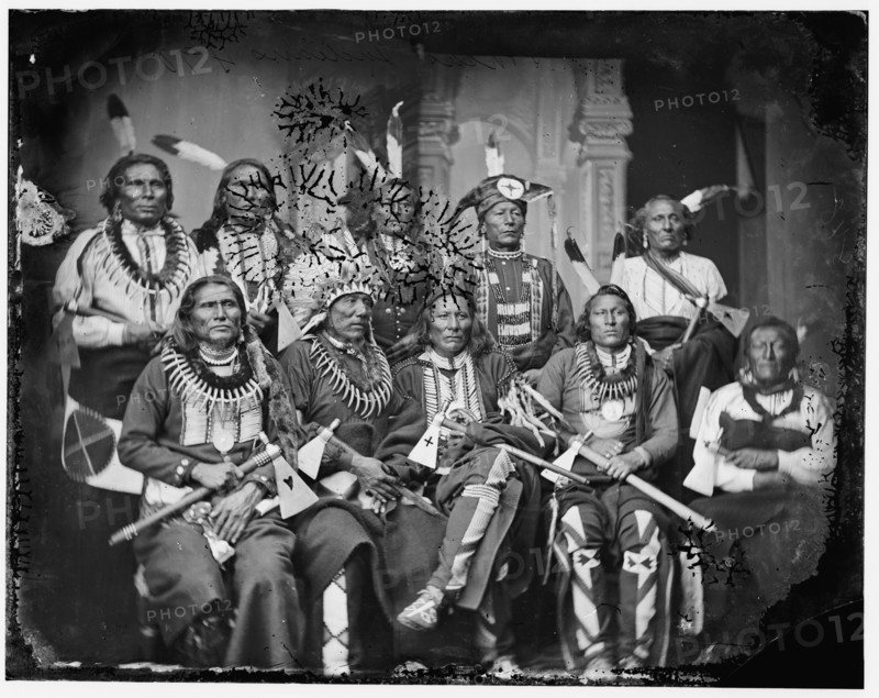 Indians group, between 1865 and 1880. Creator: Unknown.