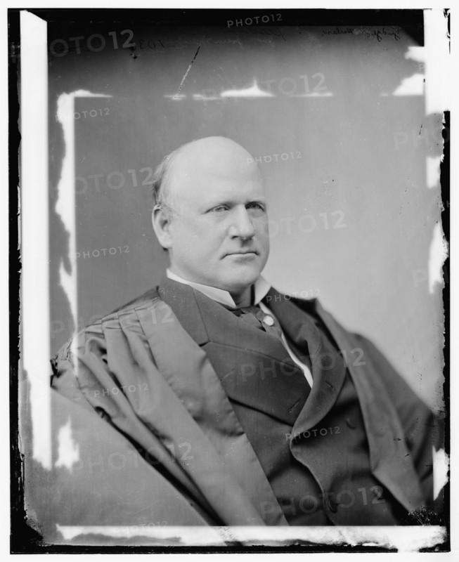Judge John Marshall Harlan, Supreme Court, between 1865 and 1880. Creator: Unknown.