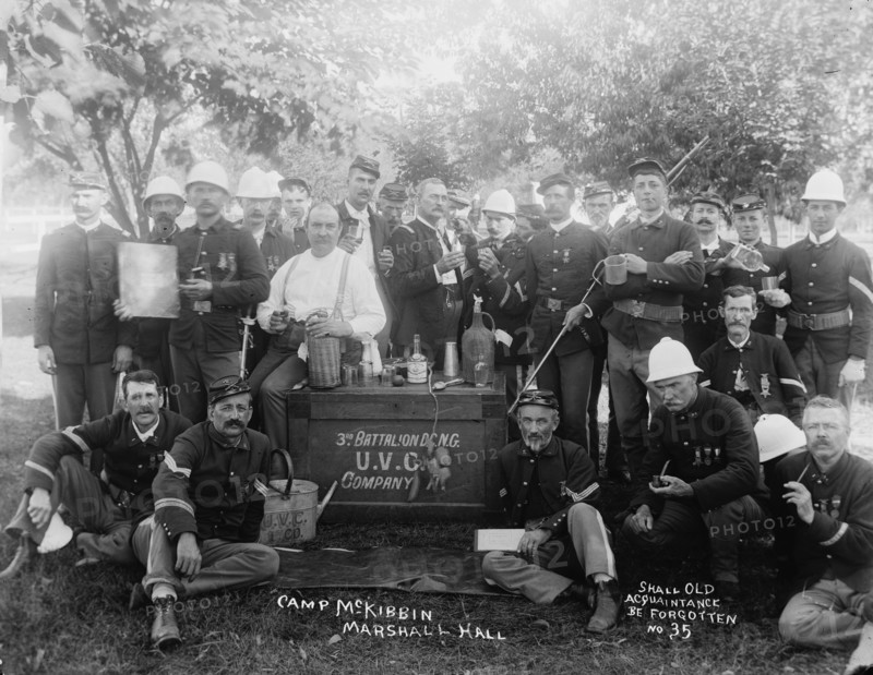 Shall Old Acquaintance be Forgotten, 1893. Creator: Unknown.