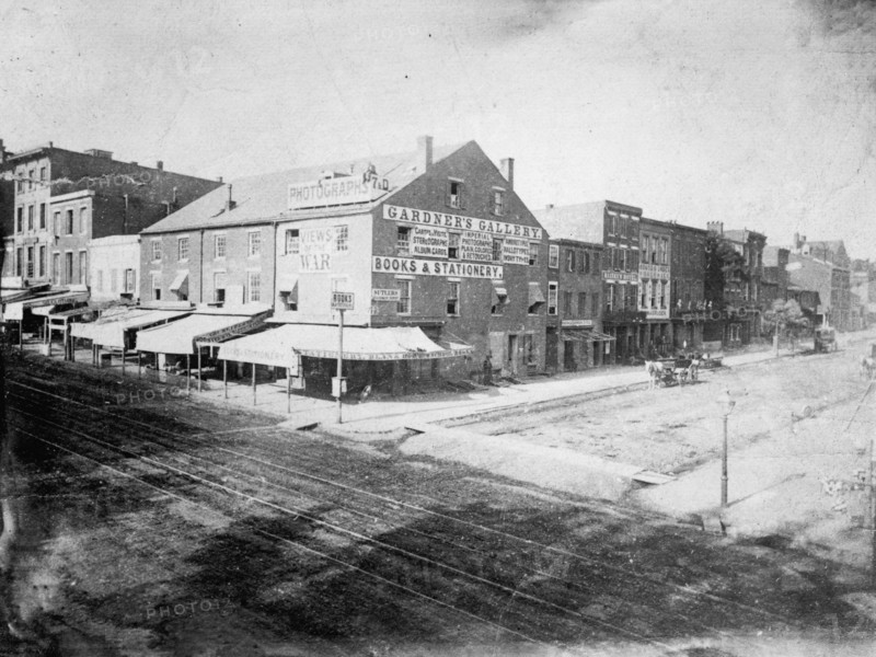 Alexander Gardner's Photographic Gallery, 7th & D Street, NW, Washington, D.C., ca. 1863. Creator: Unknown.