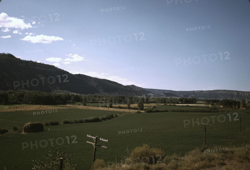 Fields along the Skyline Drive in Virginia, ca. 1940. Creator: Jack Delano.