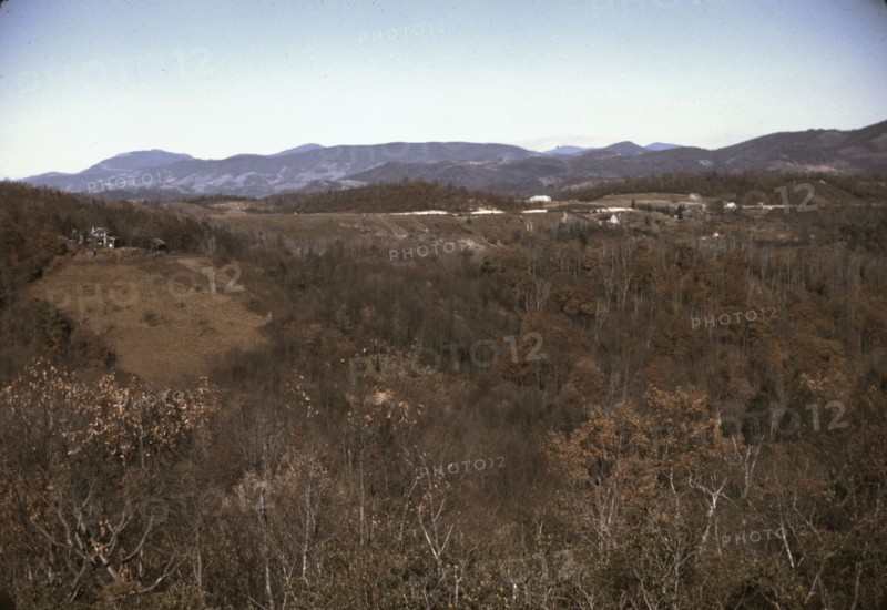 Mountain farms along the Skyline Drive, Va., ca. 1940. Creator: Jack Delano.