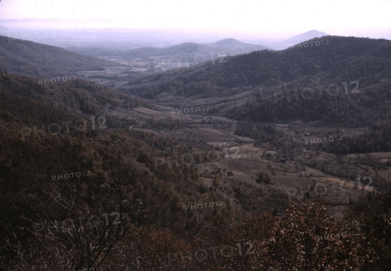 View along the Skyline Drive, Va., ca. 1940. Creator: Jack Delano.