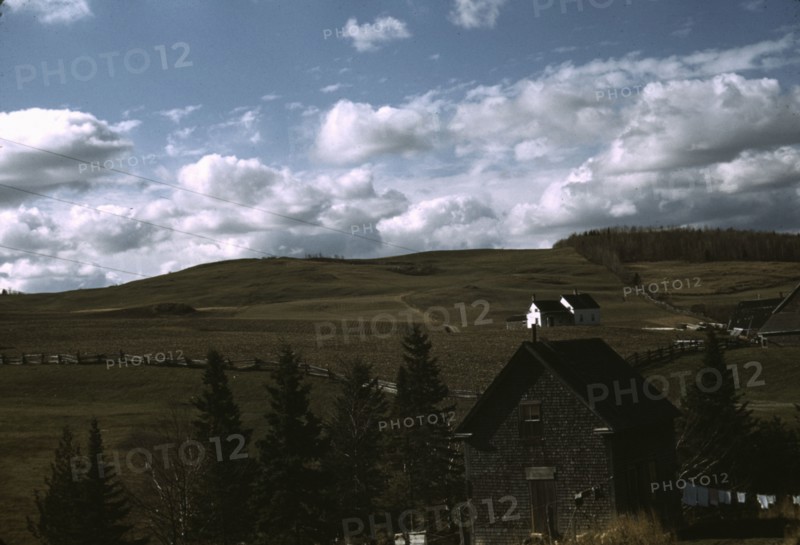 Farms in the vicinity of Caribou, Aroostook County, Maine., 1940. Creator: Jack Delano.