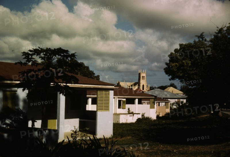 Houses in Saint Croix island, city of Christiansted, Virgin Islands, 1941. Creator: Jack Delano.