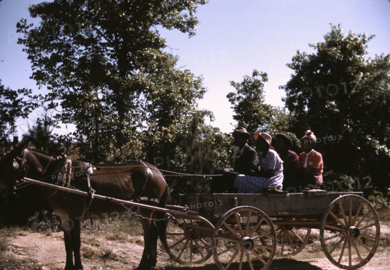 Going to town on Saturday afternoon, Greene County, Georgia, 1941. Creator: Jack Delano.