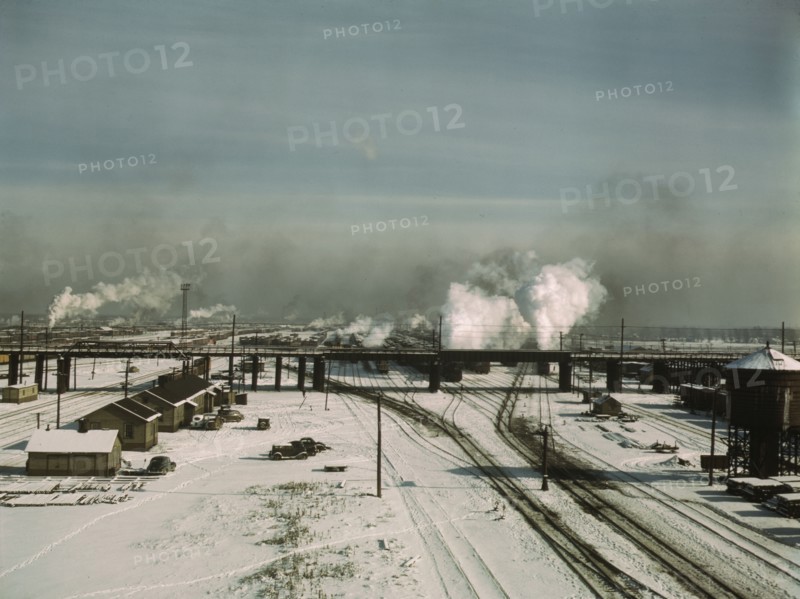 A general view of a classification yard at C & NW RR's Proviso yard, Chicago, Ill., 1942. Creator: Jack Delano.