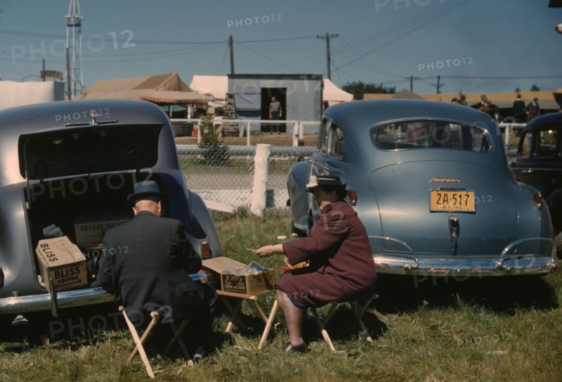 At the Vermont state fair, Rutland, 1941. Creator: Jack Delano.