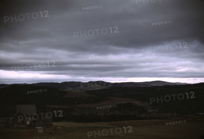 Farm in the vicinity of Wallagrasse, Aroostook County, Me., 1940. Creator: Jack Delano.