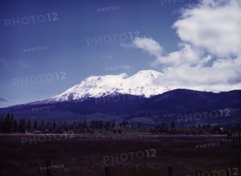 View of Mount Shasta, Calif., 1942. Creator: Russell Lee.
