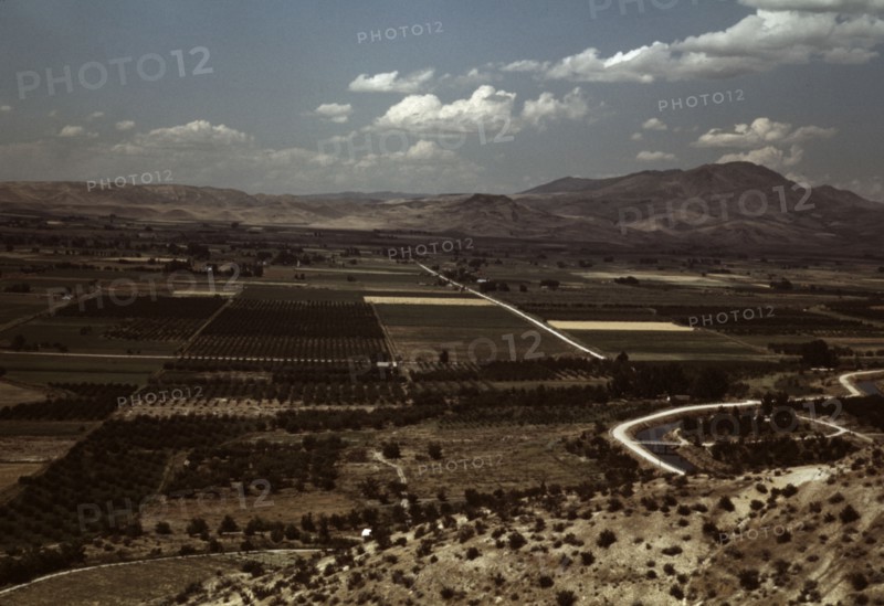 Cherry orchards and farming land, Emmett, Idaho, 1941. Creator: Russell Lee.