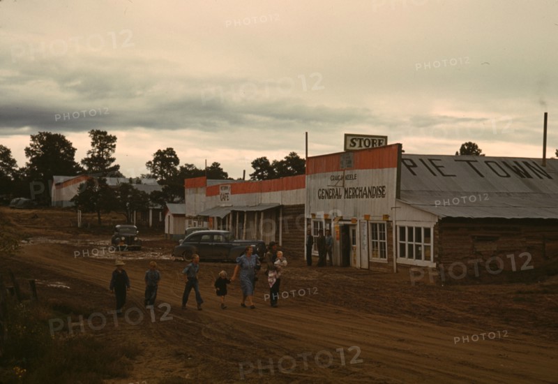 Main Street, Pie Town, New Mexico, 1940. Creator: Russell Lee.