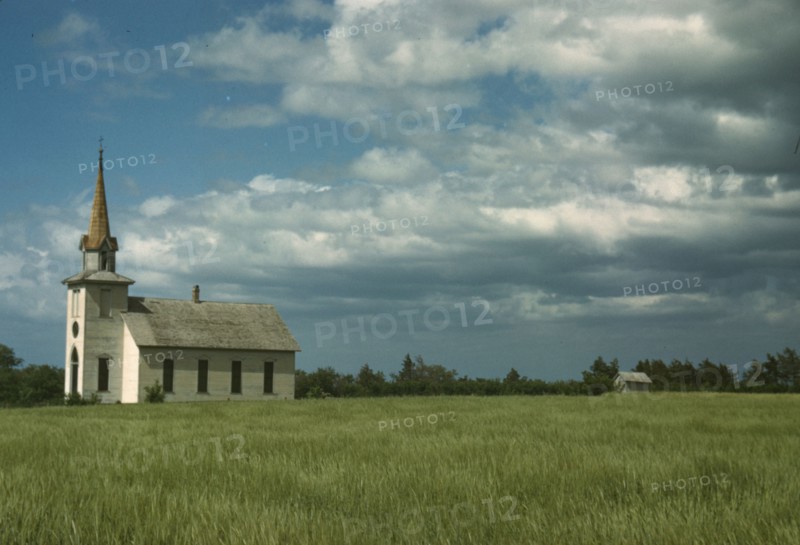 Church near Junction City, Kansas, 1942 or 1943. Creator: John Vachon.
