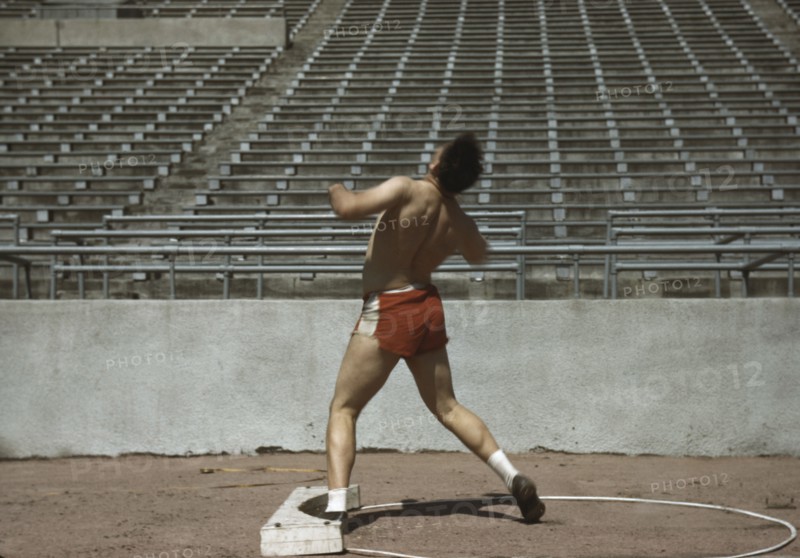Shot putter, University of Nebraska, 1942. Creator: John Vachon.