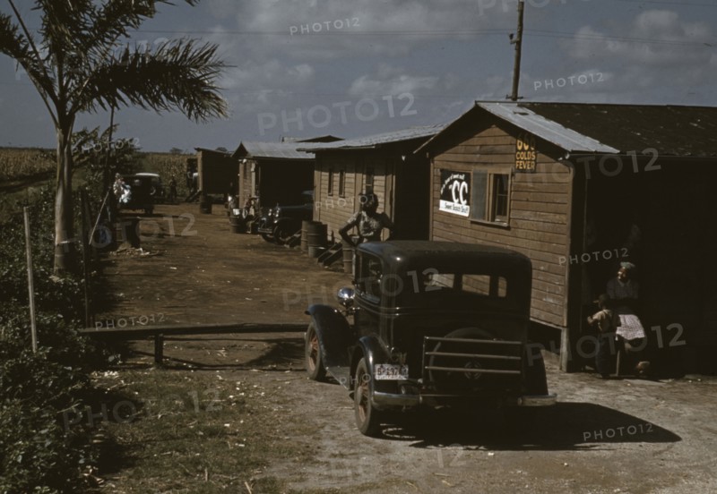 Houses which have been condemned by the Board of Health..., Belle Glade, Fla., 1941. Creator: Marion Post Wolcott.