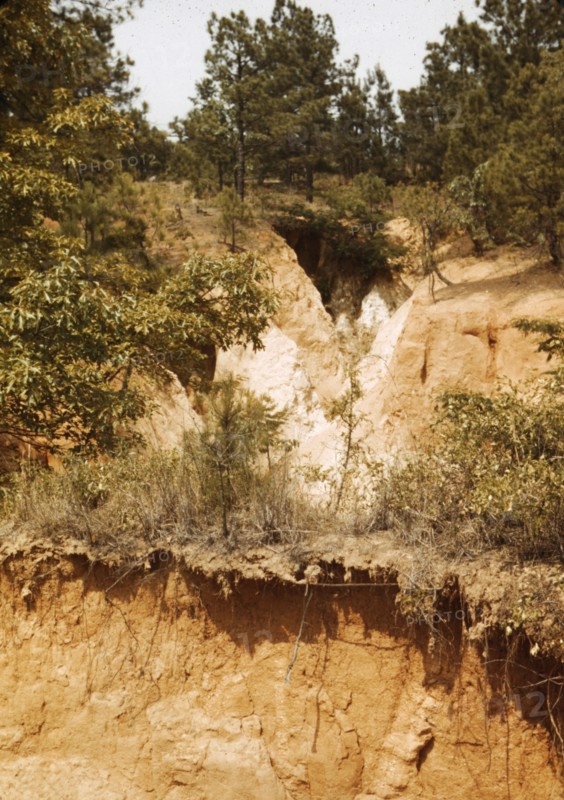 Eroded land, between 1941 and 1942. Creator: Unknown.