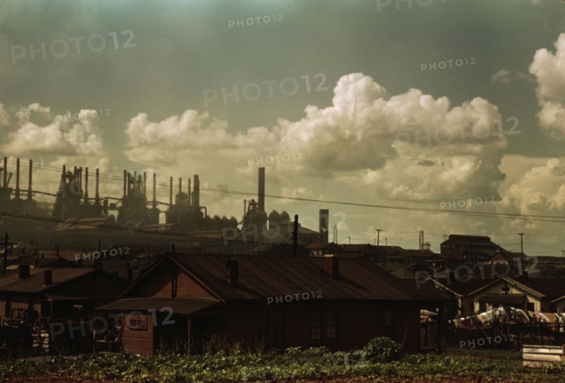 Houses and factories, between 1941 and 1942. Creator: Unknown.