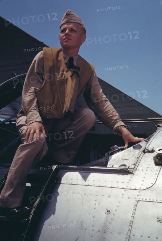 At the Naval Air Base, Corpus Christi, Texas, 1942. Creator: Howard Hollem.