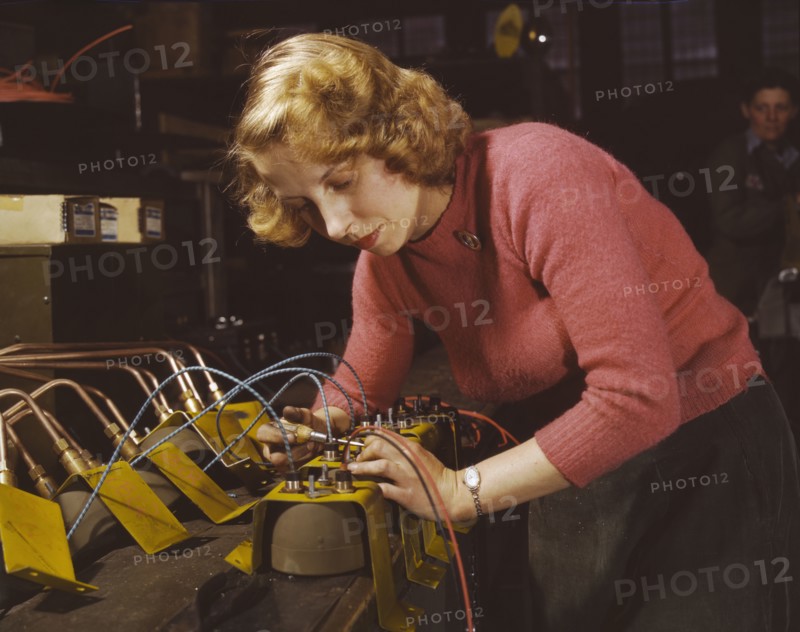 Lucile Mazurek, age 29, ex-housewife, husband going into the service..., Milwaukee, Wisconsin, 1943. Creator: Howard Hollem.