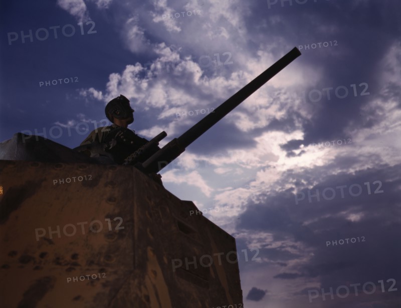 Tank commander, Ft. Knox, Ky., 1942. Creator: Alfred T Palmer.