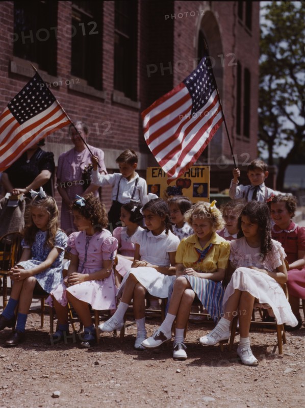 School children, half of Polish and half of Italian...festival in May 1942, Southington, Conn., 1942 Creator: Charles Fenno Jacobs.