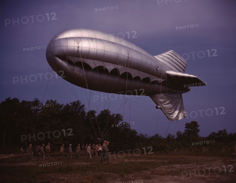 Barrage balloon, Parris Island, S.C., 1942. Creator: Alfred T Palmer.