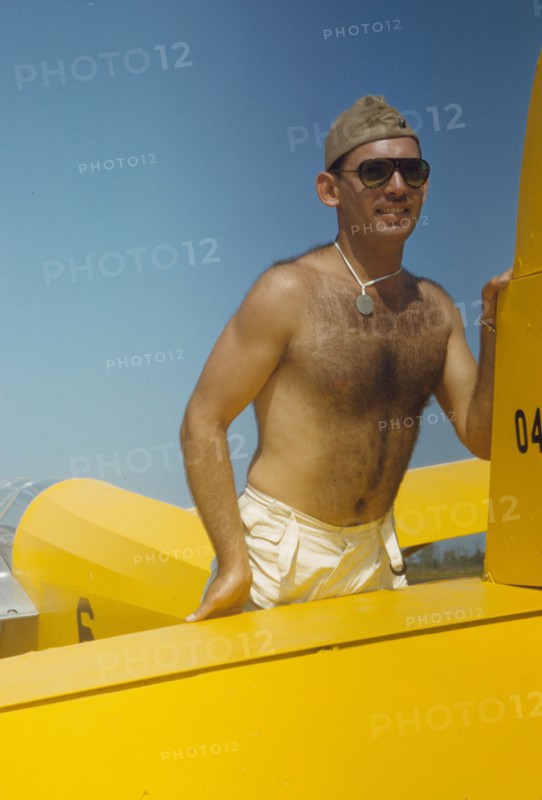 Marine with the gliders at Page Field, Parris Island, S.C., 1942. Creator: Alfred T Palmer.