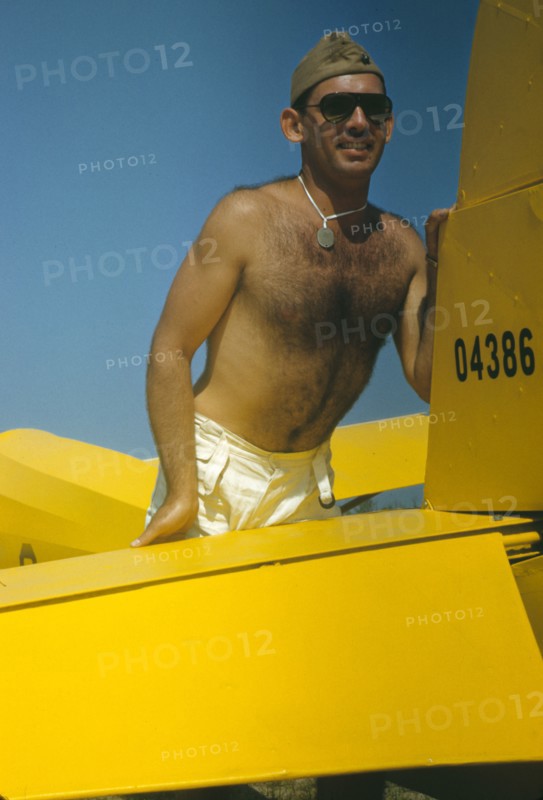 Marine with the training gliders at Page Field, Parris Island, S.C., 1942. Creator: Alfred T Palmer.