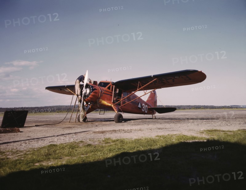 Civil Air Patrol Base, Bar Harbor, Maine, 1943. Creator: John Collier.