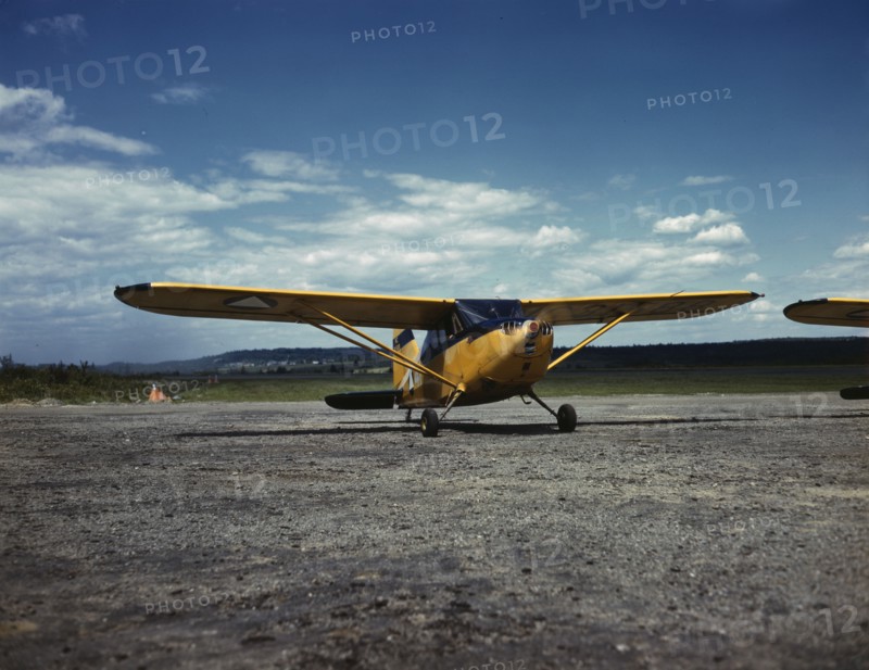 Civil Air Patrol Base, Bar Harbor, Maine, 1943. Creator: John Collier.