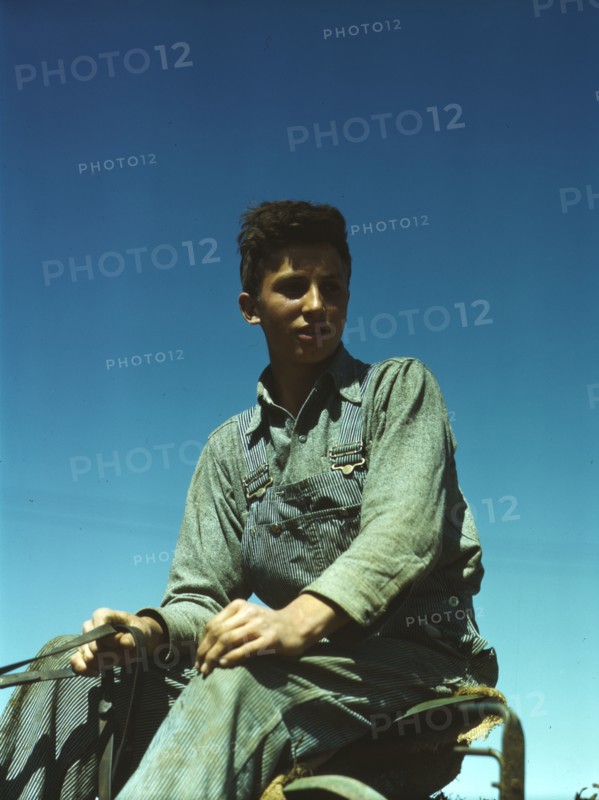 Portrait of a farm boy, between 1941 and 1945. Creator: Unknown.