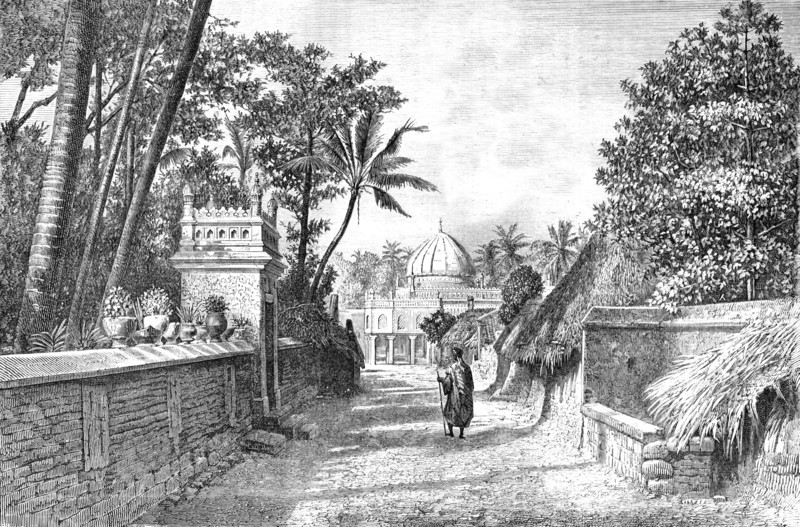 'Mosque of Nuthur, near Trichinopoly; Trichinopoly and Madura (Southern India), and their Temples',  Creator: Unknown.