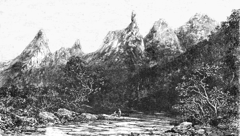'The Organ Mountains; Rio De Janeiro and the Organ Mountains', 1875. Creator: Thomas Woodbine Hinchliff.