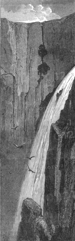 'The Voringfoss; Northern Wanderings', 1875. Creator: Frank Usher.