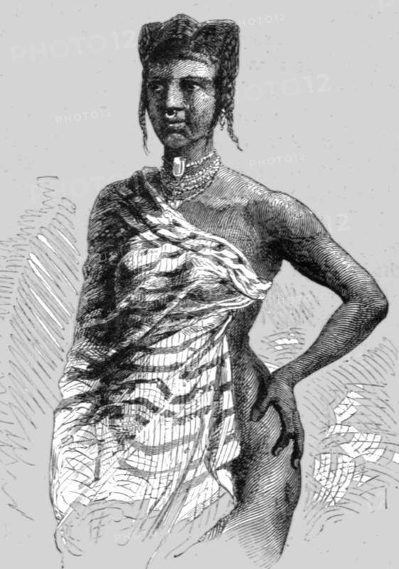 'A Mahe Woman of Ampasim; An Excursion in Dahomey', 1871. Creator: J. Alfred Skertchly.