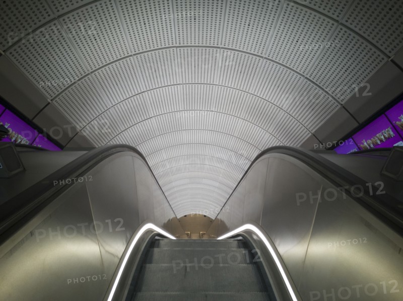 Elizabeth Line, Liverpool St, London, UK, May 2022. Creator: Ethel Davies.