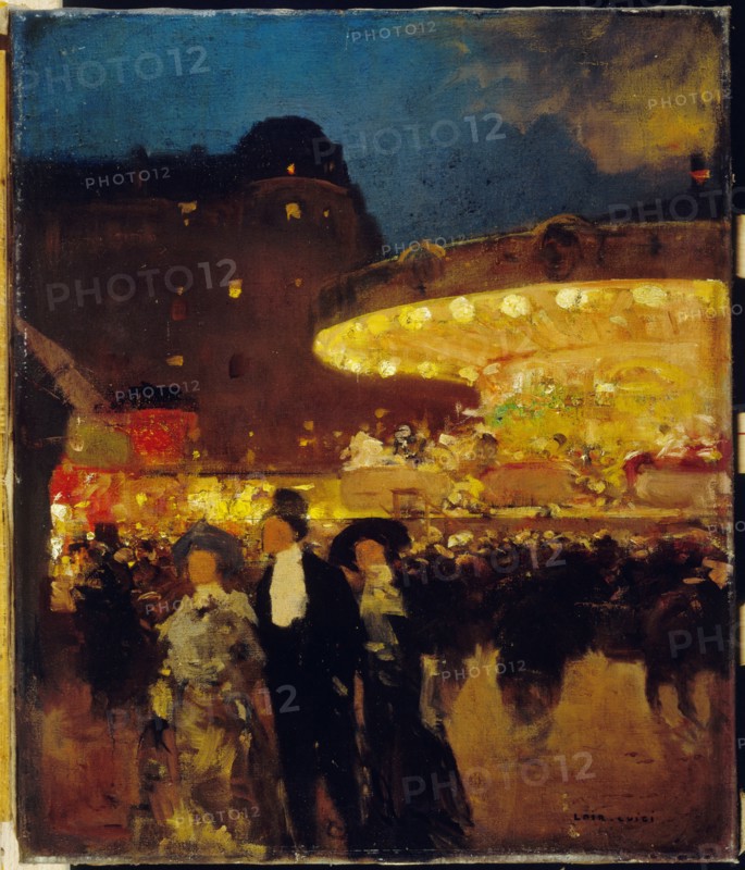 The carousel, c1900.