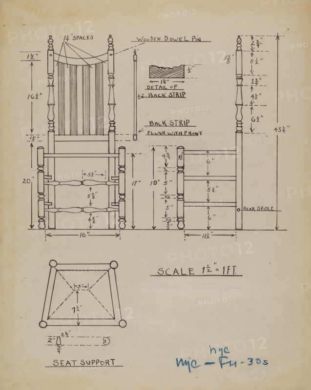 Seat, c. 1936.