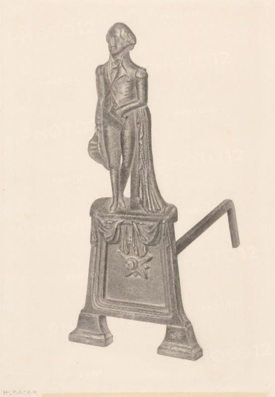 Andiron, c. 1939.