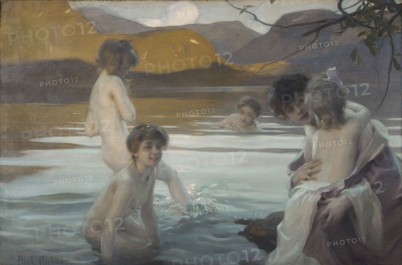 First bath, c1907.