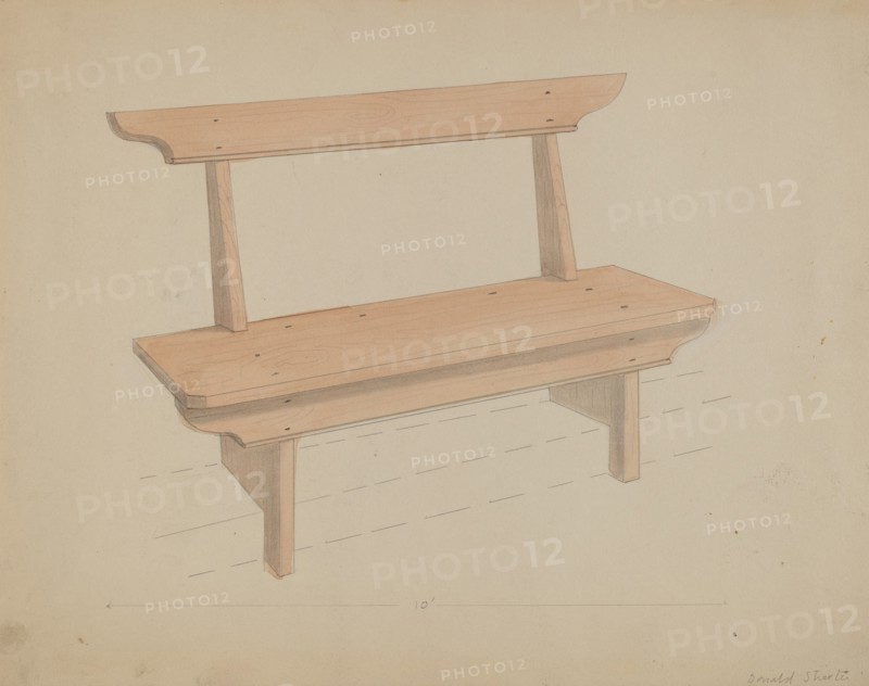 Bench, c. 1936.