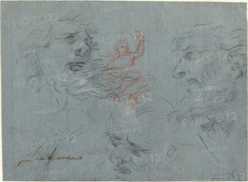 Study of Heads [recto].