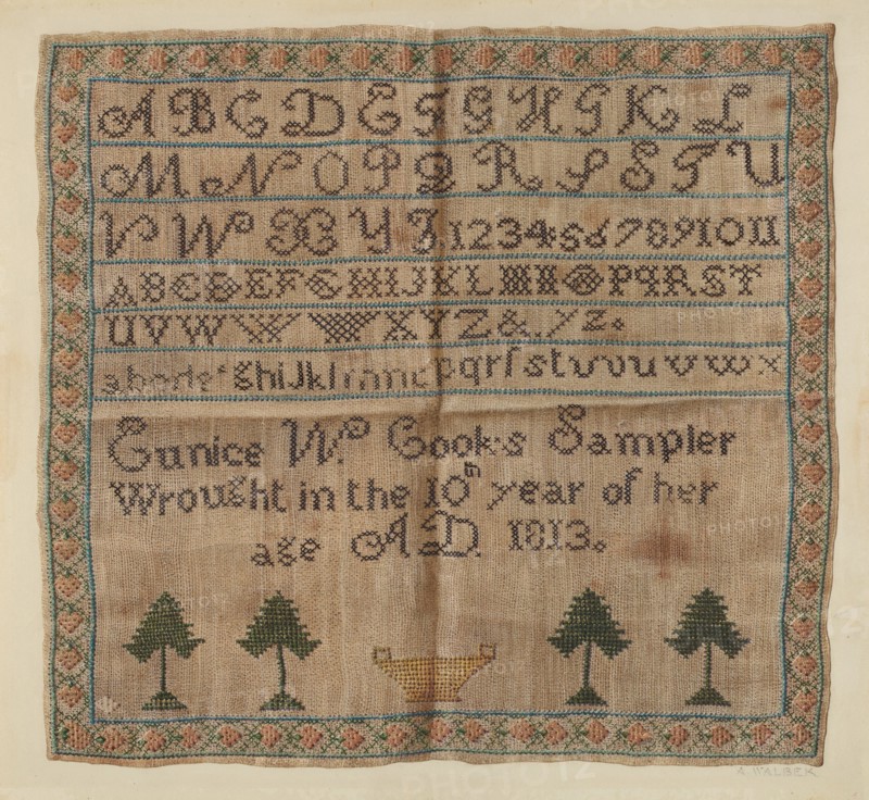 Sampler, c. 1938.