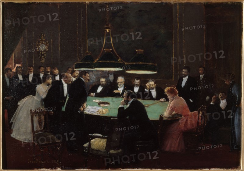 The games room, 1889.