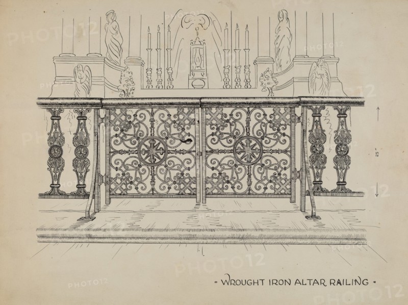 Altar Railing, c. 1936.