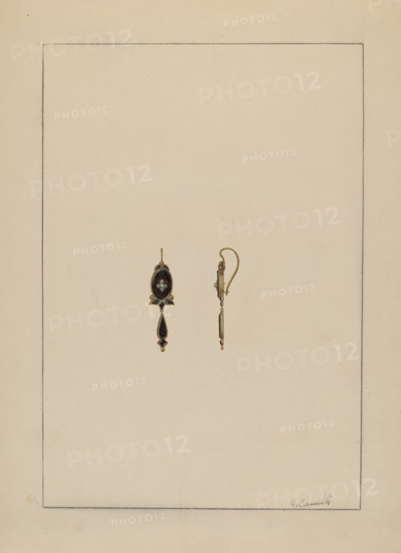 Earrings, 1935/1942.