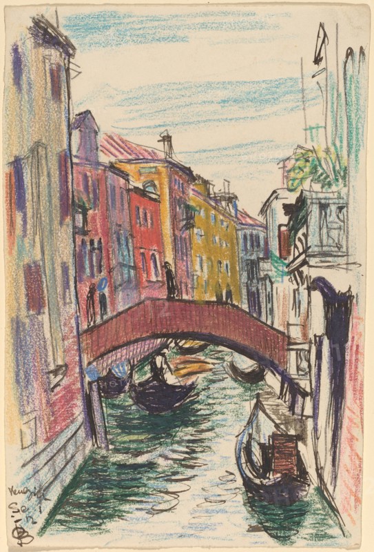 Canal, Venice, 1912.