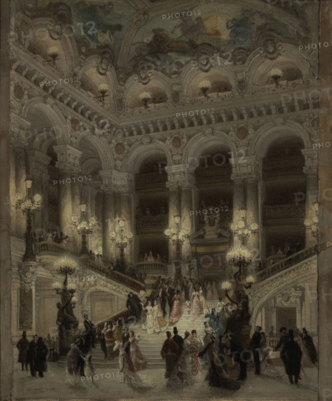 Opera staircase, 1877.