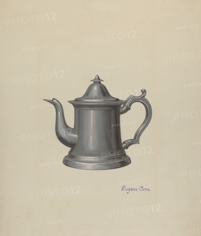Pewter Teapot, c. 1937.